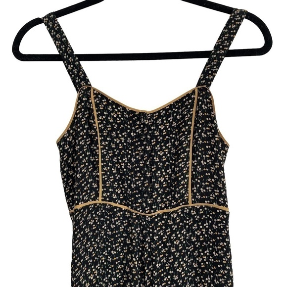 Madewell Button-Front Wide-Leg Jumpsuit in Playground Posies, Size 00 - Picture 6 of 13